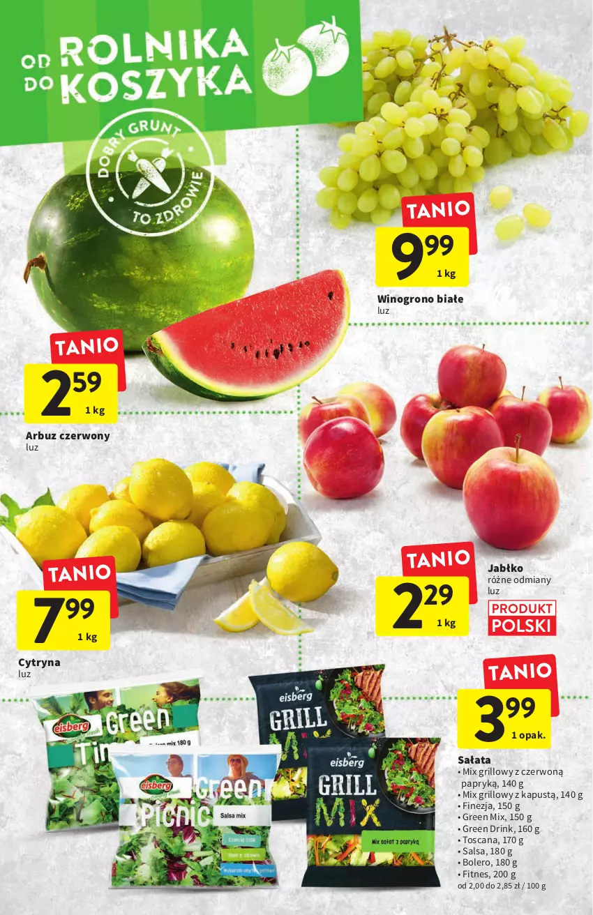 Gazetka promocyjna Intermarche - ważna 14.07 do 20.07.2022 - strona 10 - produkty: Arbuz, Grill, Kapustą, Sałat, Salsa, Wino