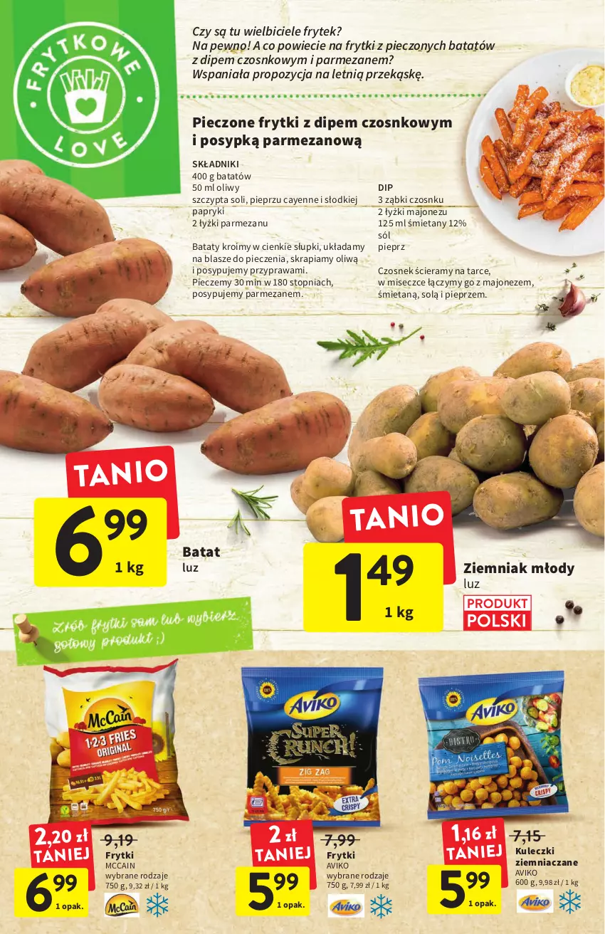 Gazetka promocyjna Intermarche - ważna 14.07 do 20.07.2022 - strona 12 - produkty: BIC, Czosnek, Frytki, Majonez, McCain, Parmezan, Piec, Pieprz, Sól, Top