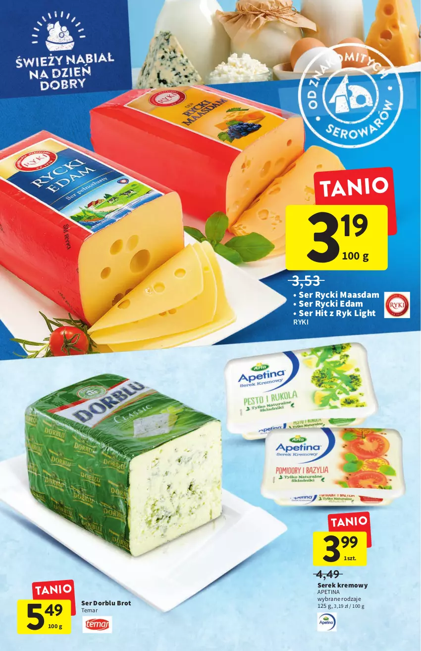 Gazetka promocyjna Intermarche - ważna 14.07 do 20.07.2022 - strona 20 - produkty: Edam, Maasdam, Rycki Edam, Ser, Serek