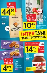 Gazetka promocyjna Intermarche - Gazetka - ważna od 20.07 do 20.07.2022 - strona 36 - produkty: Ciastka, Nutella, Sok, Kawa ziarnista, Dallmayr, Kawa, Ferrero, Milka