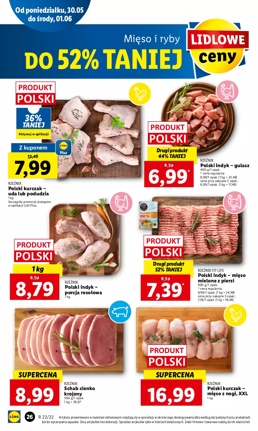 Gazetka promocyjna Lidl - GAZETKA - ważna 30.05 do 01.06.2022 - strona 26 - produkty: Kurczak, Mięso, Mięso mielone, Por