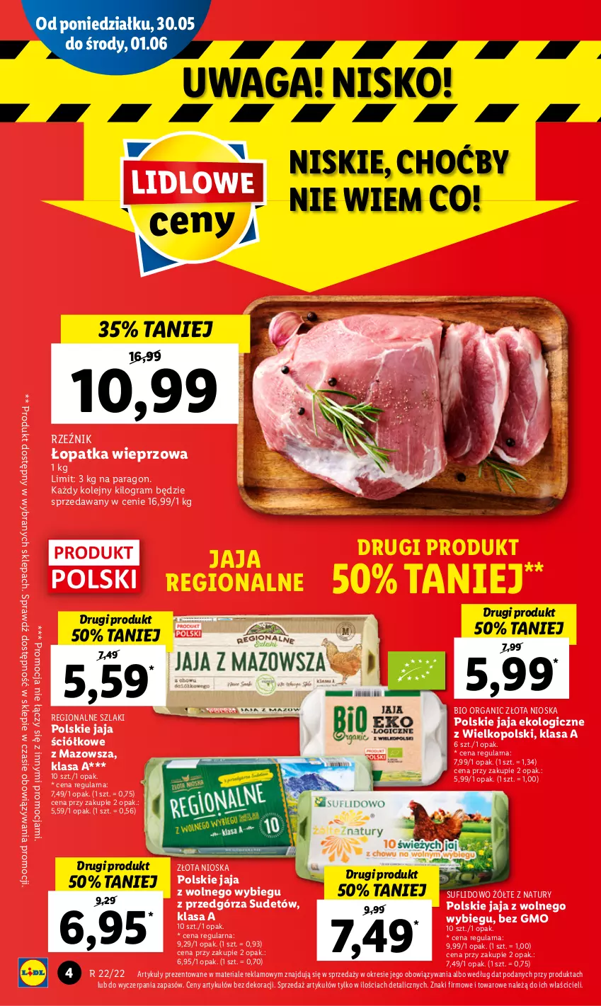 Gazetka promocyjna Lidl - GAZETKA - ważna 30.05 do 01.06.2022 - strona 4 - produkty: Gra, Jaja, Jaja z wolnego wybiegu, Olej, Waga