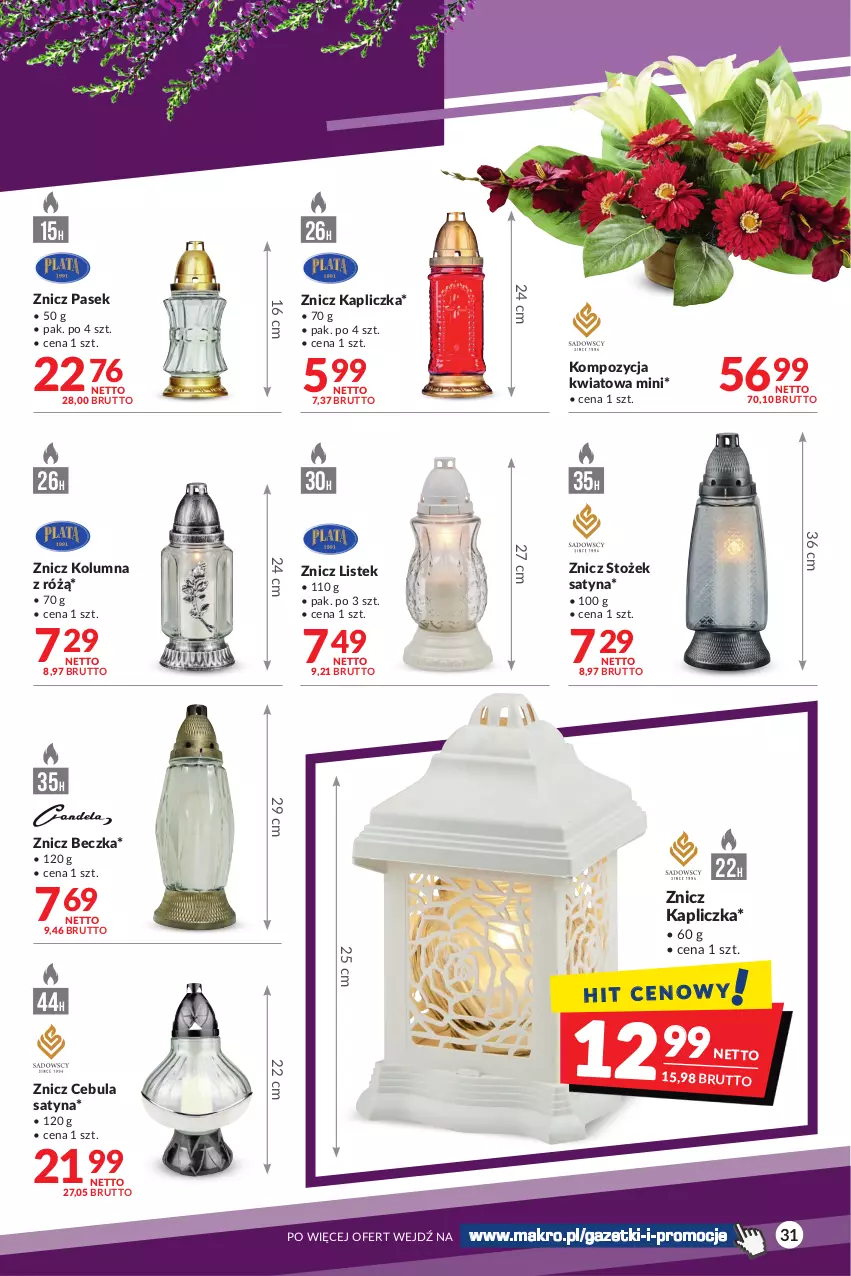 Gazetka promocyjna Makro - Najlepsze oferty - oferta z alkoholem - ważna 18.10 do 31.10.2022 - strona 31 - produkty: Cebula, Pasek, Stek, Znicz