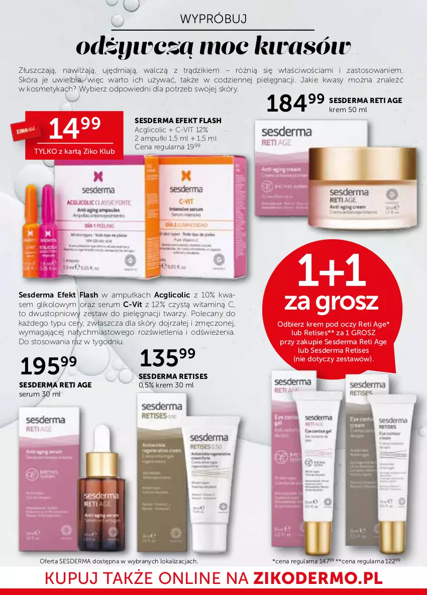 Gazetka promocyjna Ziko - Gazetka Ziko Dermo - ważna 03.11 do 16.11.2022 - strona 8 - produkty: Krem pod oczy, Rum, Ser, Serum, Sesderma, Top