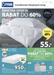 Gazetka promocyjna Jysk - Rabaty do 60% - Gazetka - ważna od 23.02 do 23.02.2021 - strona 2 - produkty: Materac sprężynowy, Sok, Kołdra, Pościel, Materac, Tera, Pasek, Wełna, Komplet pościeli, Poduszka, Mięta, Fa