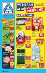 Gazetka promocyjna Aldi - Oferta weekendowa - Gazetka - ważna od 25.07 do 25.07.2026 - strona 1 - produkty: Krakus, Ser, Gra, Królewski, Kawa mielona, Kawa, Szynka konserwowa, Szynka, Jacobs, Masło, Fa