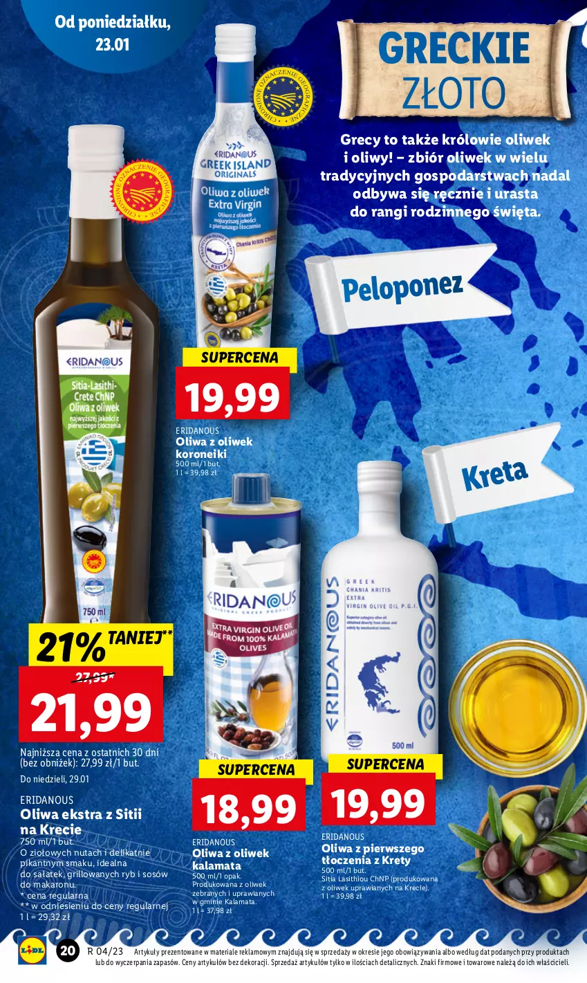 Gazetka promocyjna Lidl - GAZETKA - ważna 23.01 do 25.01.2023 - strona 22 - produkty: Grill, Kret, Makaron, Oliwa, Oliwa z oliwek, Sałat, Sos