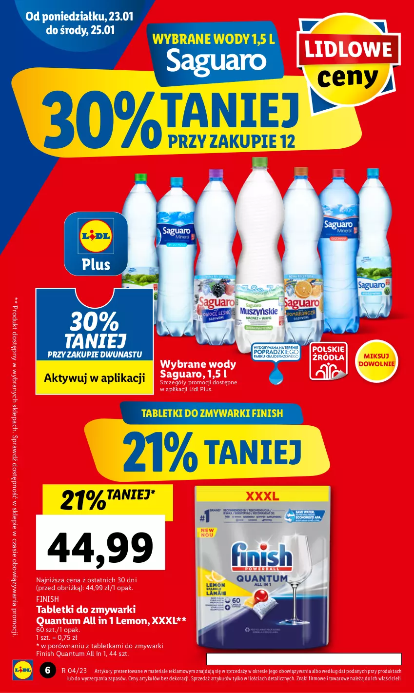 Gazetka promocyjna Lidl - GAZETKA - ważna 23.01 do 25.01.2023 - strona 6 - produkty: Finish, Por, Tablet, Tabletki do zmywarki, Zmywarki