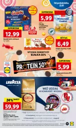 Gazetka promocyjna Lidl - GAZETKA - Gazetka - ważna od 25.01 do 25.01.2023 - strona 49 - produkty: Ciastka, Sok, Por, Kawa ziarnista, Kawa, Grześki, Baton, Lavazza, Kinder
