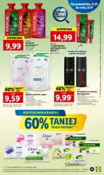 Gazetka promocyjna Lidl - GAZETKA - Gazetka - ważna od 25.01 do 25.01.2023 - strona 59 - produkty: Mydło w płynie, Gin, Dezodorant, Str8, Dove, Szampon, Peeling, Mydło