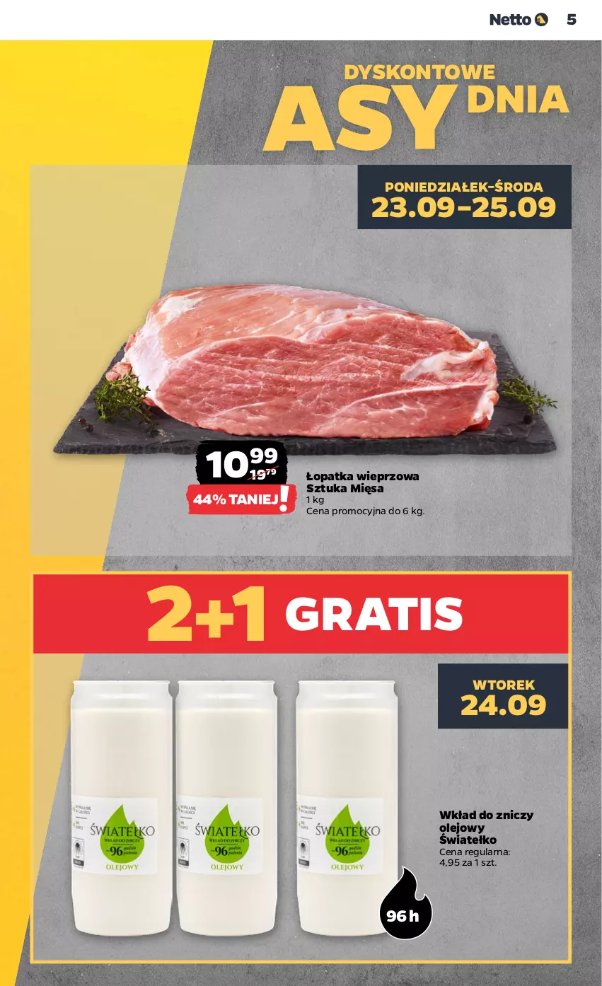 Gazetka promocyjna Netto - Netto Gazetka Food 39/24A - ważna 23.09 do 28.09.2024 - strona 5 - produkty: Gra, Olej, Znicz