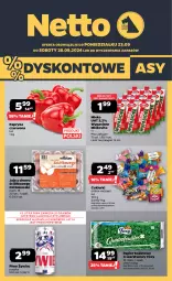 Gazetka promocyjna Netto - Netto Gazetka Food 39/24A - Gazetka - ważna od 28.09 do 28.09.2024 - strona 1 - produkty: Piwa, Piwo, Gra, Papier, Cukier, Jaja, Papryka czerwona, Papryka, Kosz, Mlekovita, Papier toaletowy, Foxy, Cukierki, Kokos, Mleko