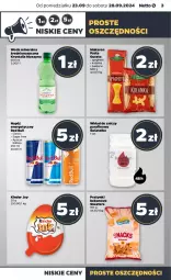 Gazetka promocyjna Netto - Netto Gazetka Food 39/24A - Gazetka - ważna od 28.09 do 28.09.2024 - strona 3 - produkty: Makaron, Mus, Napój energetyczny, Red Bull, Beko, Spaghetti, Szyna, Znicz, Woda mineralna, Woda, Napój, Kinder