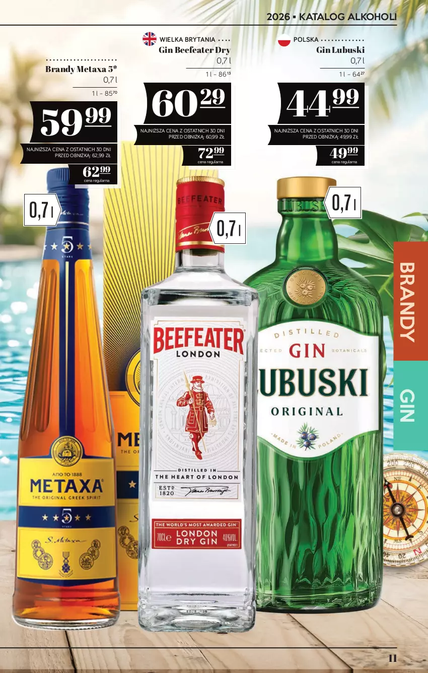 Gazetka promocyjna PoloMarket - Katalog alkoholi 14/2026 - ważna 30.07 do 12.08.2026 - strona 11 - produkty: Brandy, Gin, Metaxa