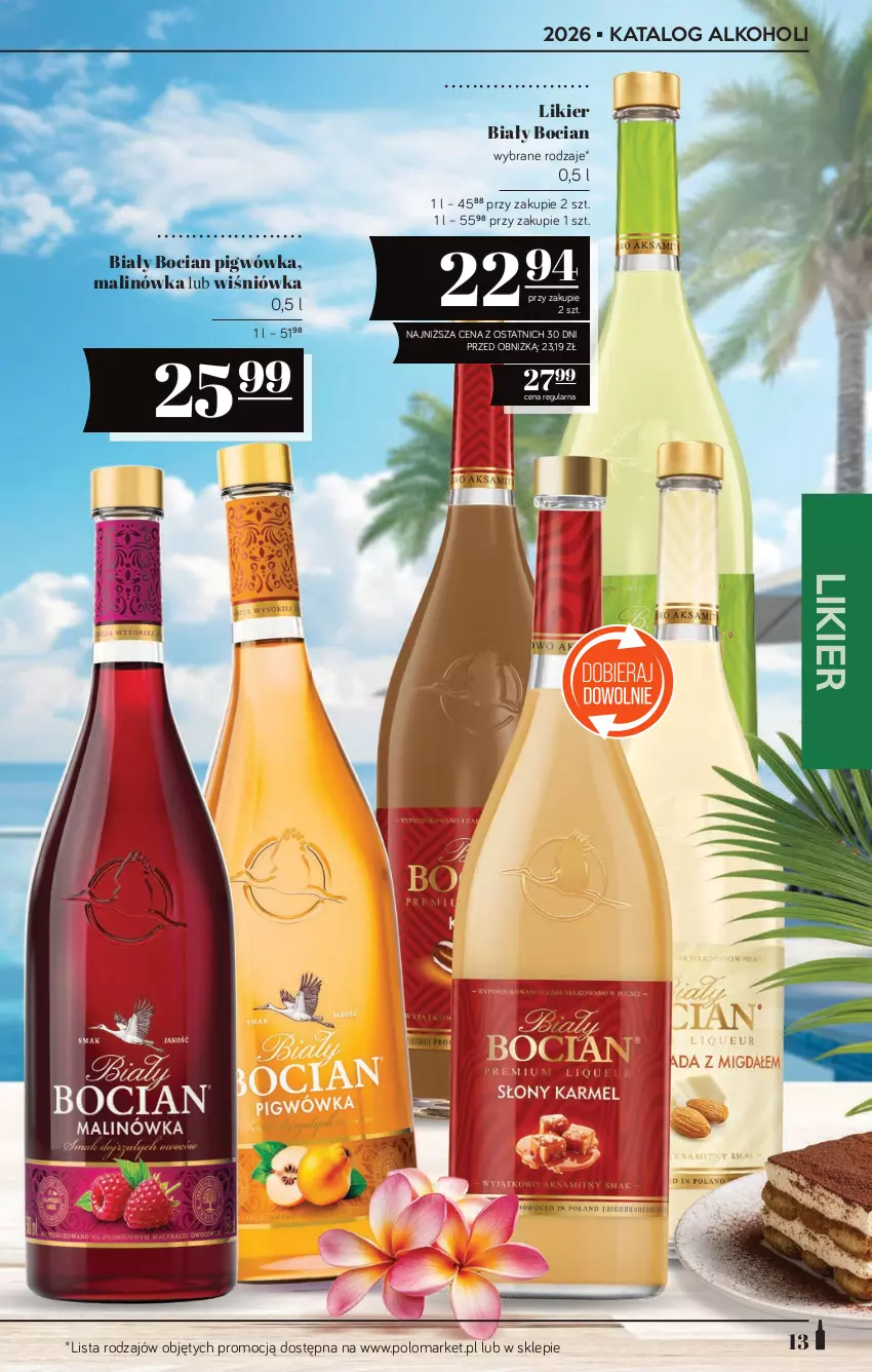 Gazetka promocyjna PoloMarket - Katalog alkoholi 14/2026 - ważna 30.07 do 12.08.2026 - strona 13 - produkty: Biały Bocian, Likier