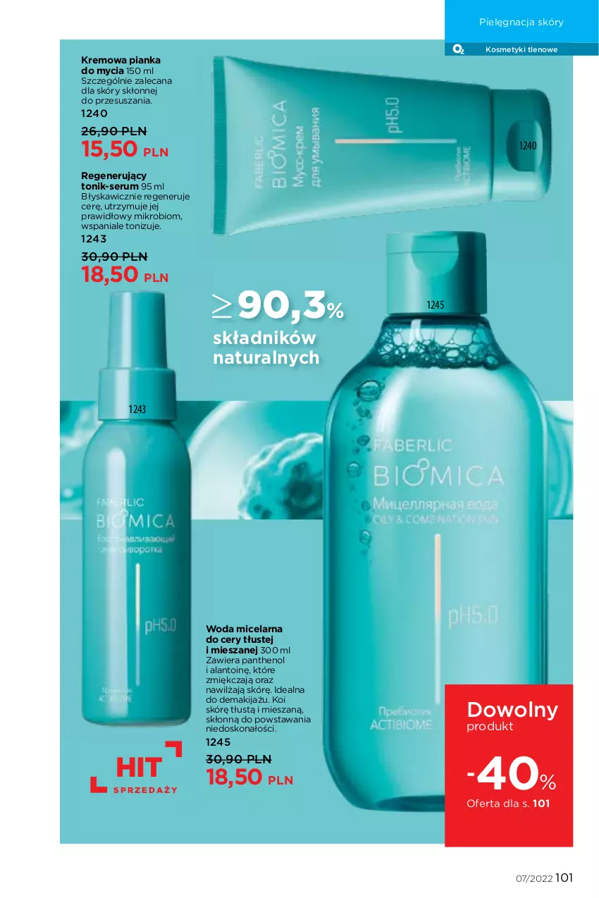 Gazetka promocyjna Faberlic - ważna 25.04 do 15.05.2022 - strona 101 - produkty: Makijaż, Pielęgnacja skóry, Rum, Ser, Serum, Tonik, Woda, Woda micelarna