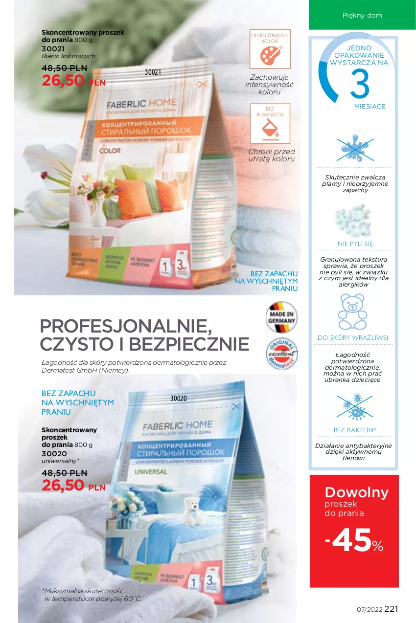 Gazetka promocyjna Faberlic - ważna 25.04 do 15.05.2022 - strona 221 - produkty: Dzieci, Gra, Piec, Proszek do prania