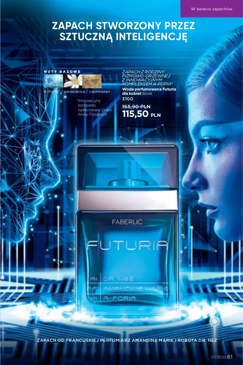 Gazetka promocyjna Faberlic - ważna 25.04 do 15.05.2022 - strona 61 - produkty: Intel, Nuty, Perfum, Robot, Woda, Woda perfumowana