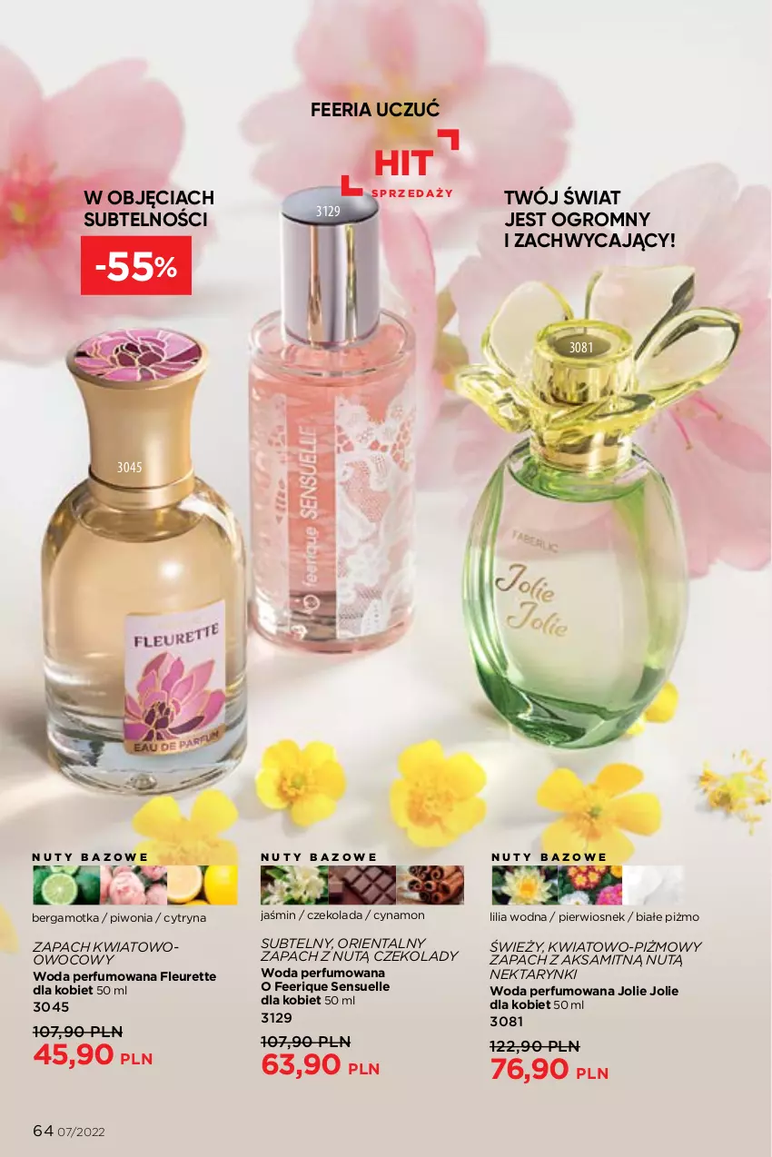 Gazetka promocyjna Faberlic - ważna 25.04 do 15.05.2022 - strona 64 - produkty: Aksam, Czekolada, Nektar, Nuty, Perfum, Piwo, Woda, Woda perfumowana