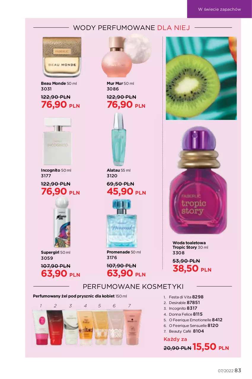 Gazetka promocyjna Faberlic - ważna 25.04 do 15.05.2022 - strona 83 - produkty: Perfum, Woda, Woda toaletowa