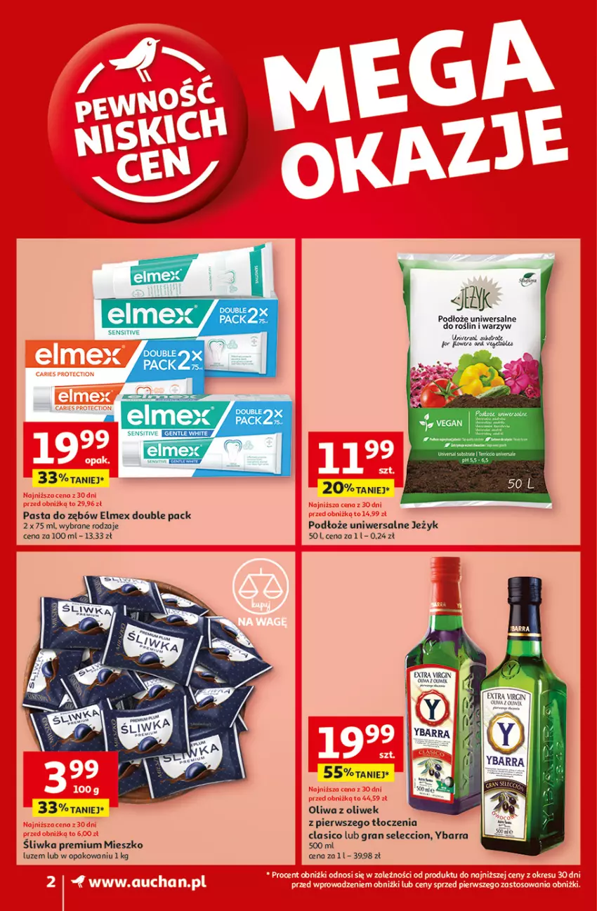 Gazetka promocyjna Auchan - Pewność Niskich Cen Supermarket - ważna 20.03 do 26.03.2025 - strona 4 - produkty: Elmex, Gin, Gra, Oliwa, Oliwa z oliwek, Pasta do zębów