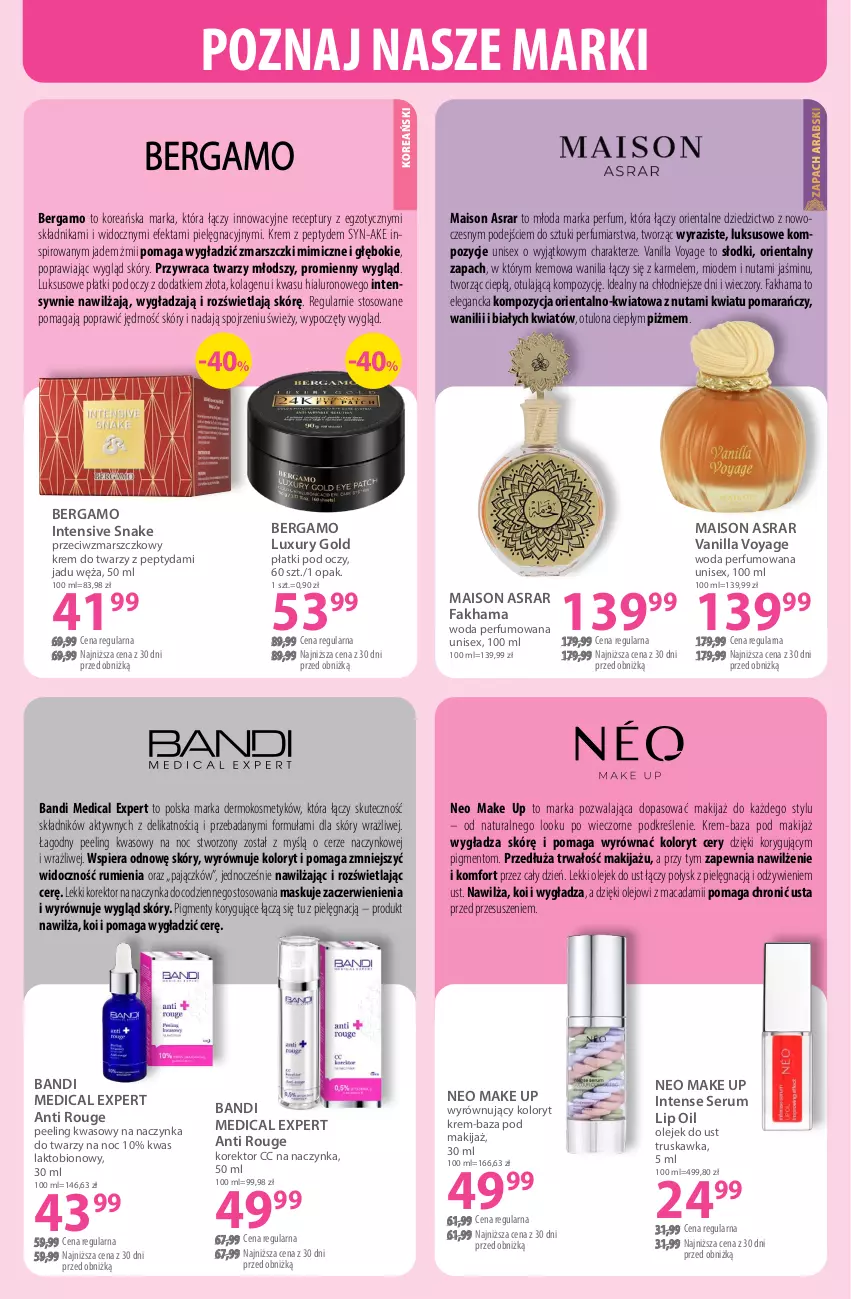 Gazetka promocyjna Hebe - Gazetka - ważna 04.03 do 18.03.2026 - strona 18 - produkty: Bandi, Fa, Hama, Kolagen, Krem do twarzy, Makijaż, Mars, Olej, Peeling, Perfum, Rum, Ser, Serum, Woda, Woda perfumowana