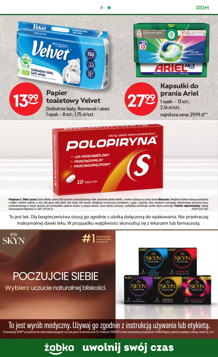 Gazetka promocyjna Żabka - ważna 25.10 do 07.11.2023 - strona 51 - produkty: Ariel, Kapsułki do prania, Papier, Papier toaletowy, Rum, Velvet