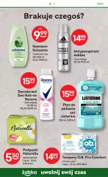 Gazetka promocyjna Żabka - Gazetka - ważna od 07.11 do 07.11.2023 - strona 50 - produkty: Naturell, Listerine, Rexona, Dezodorant, Adidas, Tampony, Płyn do płukania, Schauma, Szampon, Podpaski, O.B., Antyperspirant, Naturella
