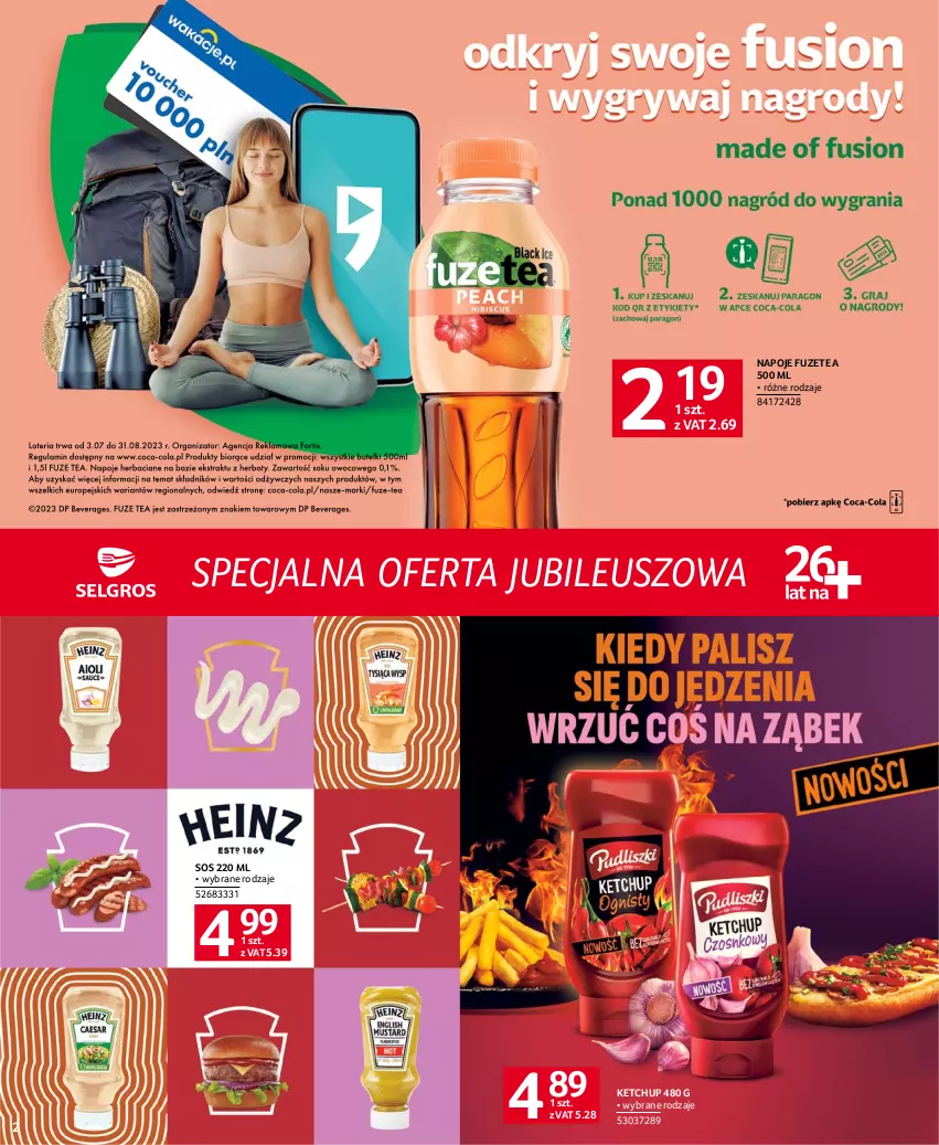 Gazetka promocyjna Selgros - Specjalna oferta jubileuszowa - ważna 01.07 do 30.09.2023 - strona 2 - produkty: Ketchup, Napoje, Sos
