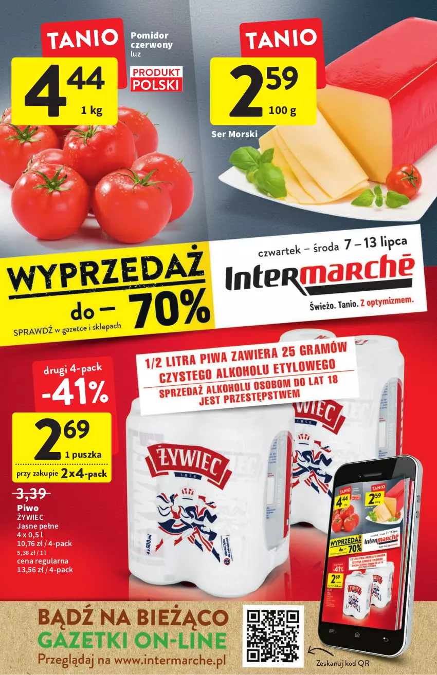 Gazetka promocyjna Intermarche - ważna 07.07 do 13.07.2022 - strona 1 - produkty: Piwo, Ser