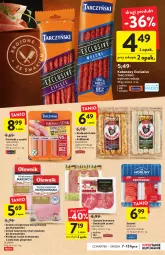 Gazetka promocyjna Intermarche - Gazetka - ważna od 13.07 do 13.07.2022 - strona 17 - produkty: Ser, Salami, Szynka wieprzowa, Parówki, Parówki z szynki, Szynka, Tarczyński, Kiełbaski białe, Schab wieprzowy, Pieprz, Morliny, Kabanos, Grill, Kiełbasa, Olewnik, Fa