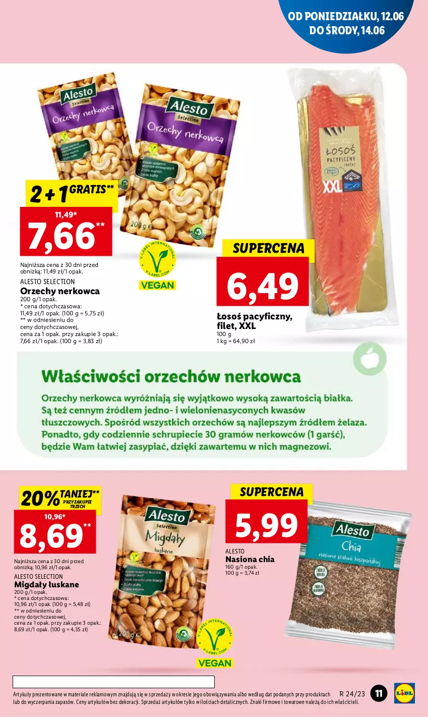 Gazetka promocyjna Lidl - GAZETKA - ważna 12.06 do 14.06.2023 - strona 15 - produkty: Chia, Gra, Migdały, Migdały łuskane, O nas