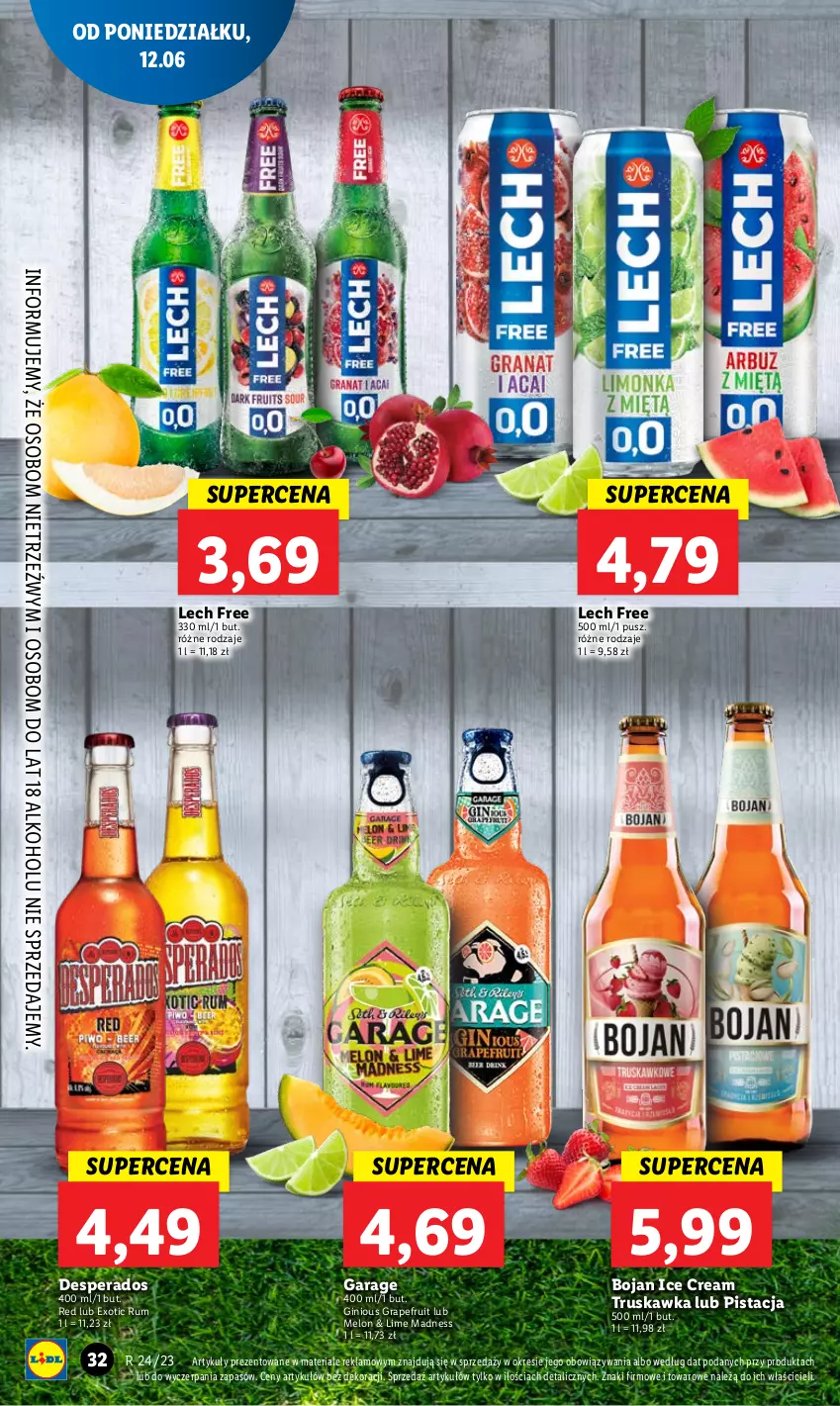 Gazetka promocyjna Lidl - GAZETKA - ważna 12.06 do 14.06.2023 - strona 34 - produkty: Desperados, Gin, Gra, Melon, Rum