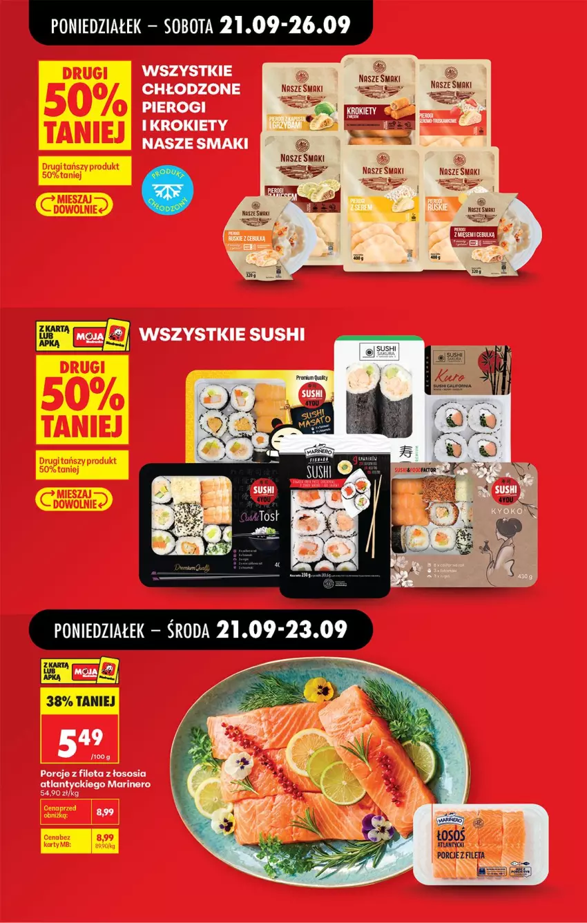 Gazetka promocyjna Biedronka - Od Poniedziałku - ważna 21.09 do 26.09.2026 - strona 12 - produkty: Fa, Pierogi, Por, Sos