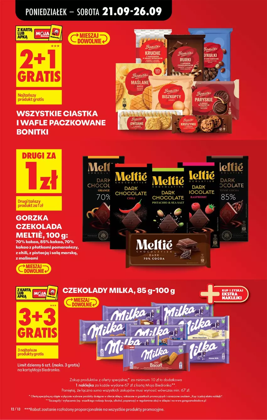 Gazetka promocyjna Biedronka - Od Poniedziałku - ważna 21.09 do 26.09.2026 - strona 16 - produkty: Bonitki, Ciastka, Czekolada, Gra, Kakao, Klej, Mięta, Mus, Papier, Por, Wafle