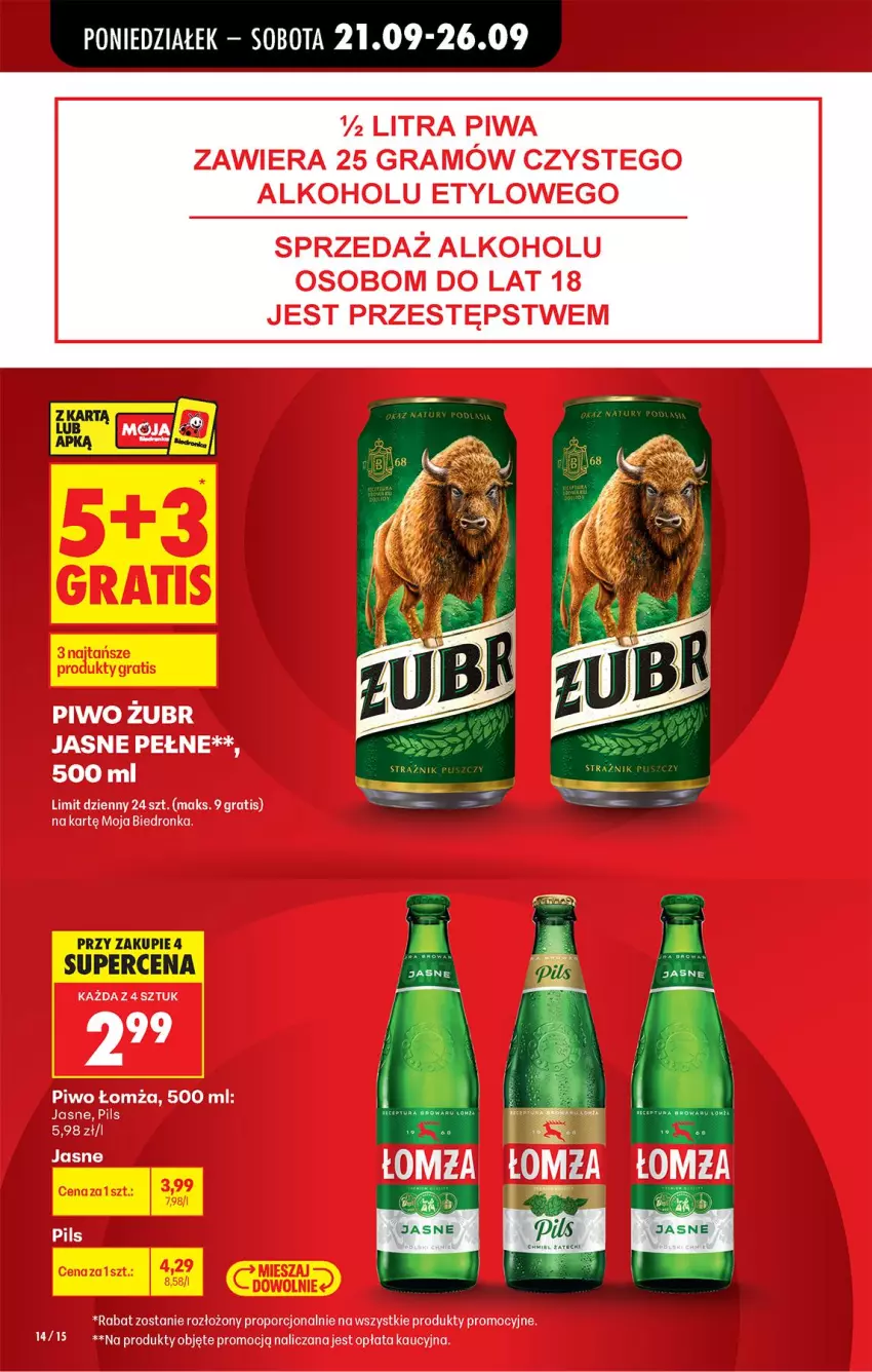 Gazetka promocyjna Biedronka - Od Poniedziałku - ważna 21.09 do 26.09.2026 - strona 18 - produkty: Gra, Piwa, Piwo, Por