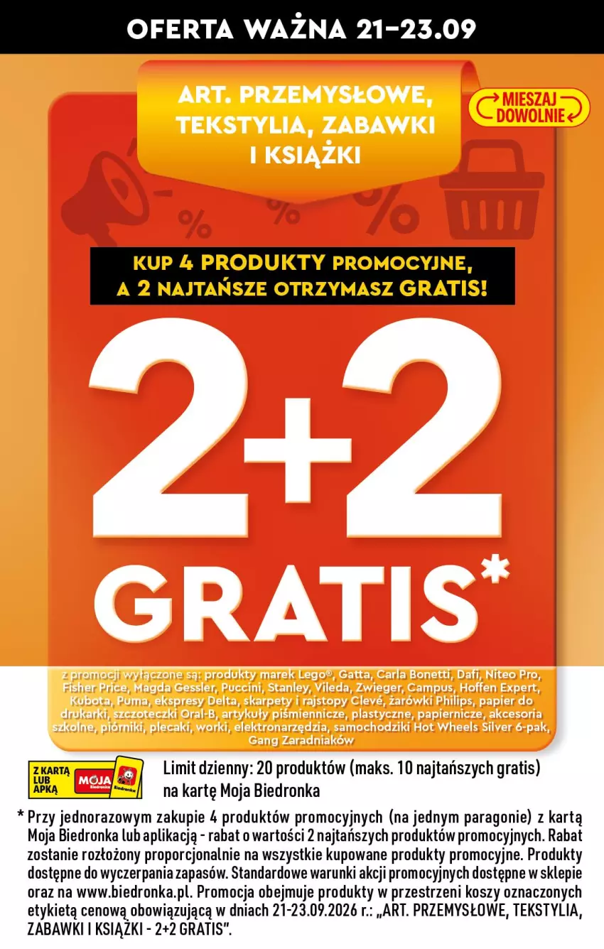 Gazetka promocyjna Biedronka - Od Poniedziałku - ważna 21.09 do 26.09.2026 - strona 23 - produkty: Gra, Kosz, Por