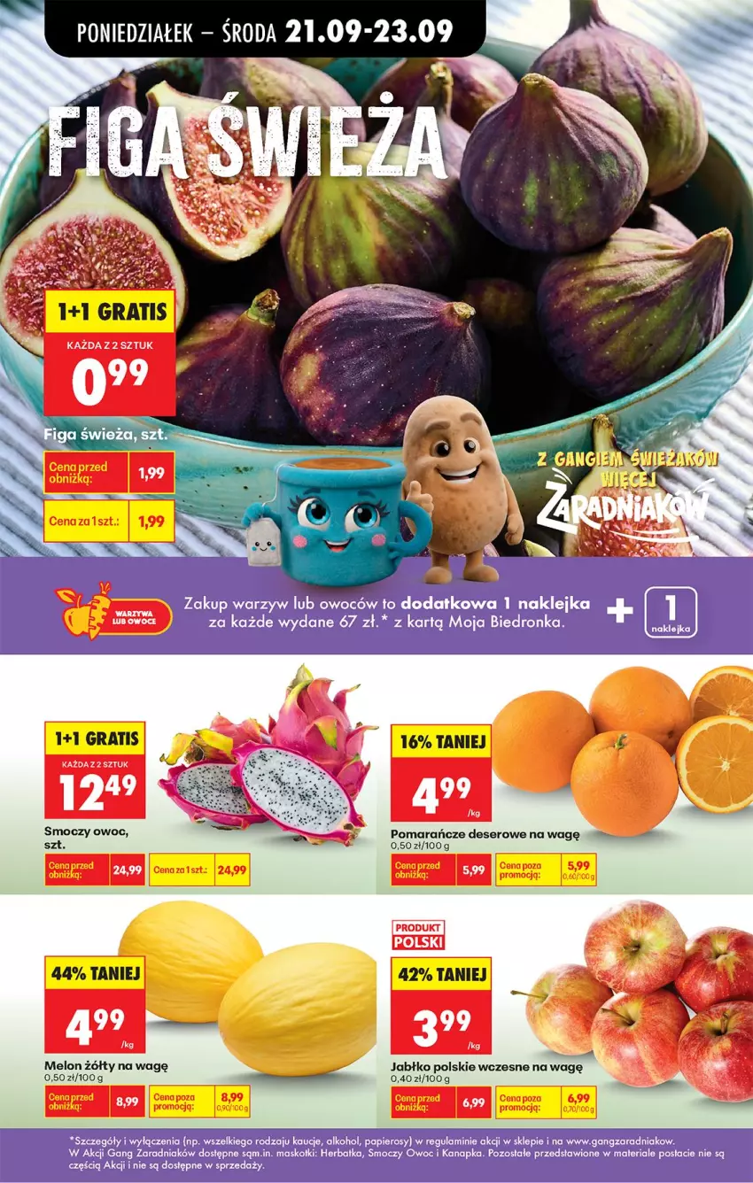 Gazetka promocyjna Biedronka - Od Poniedziałku - ważna 21.09 do 26.09.2026 - strona 35 - produkty: Deser, Gra, Klej, Melon, Papier, Pomarańcze, Ser