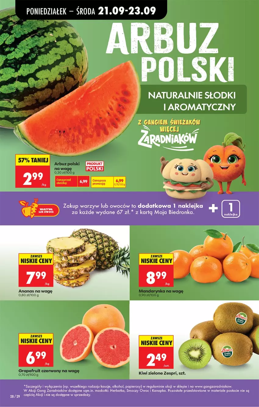Gazetka promocyjna Biedronka - Od Poniedziałku - ważna 21.09 do 26.09.2026 - strona 38 - produkty: Ananas, NBA