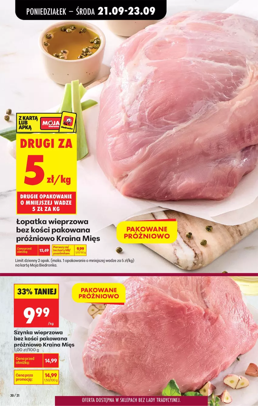 Gazetka promocyjna Biedronka - Od Poniedziałku - ważna 21.09 do 26.09.2026 - strona 40 - produkty: Fa, Szynka, Szynka wieprzowa