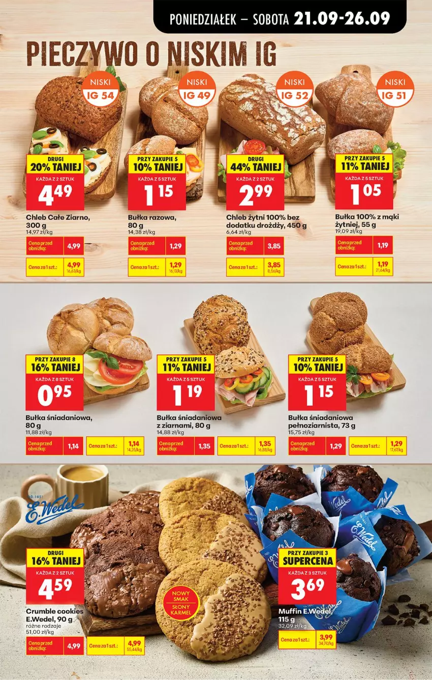 Gazetka promocyjna Biedronka - Od Poniedziałku - ważna 21.09 do 26.09.2026 - strona 45 - produkty: Bułka, Chleb, Danio, Rum