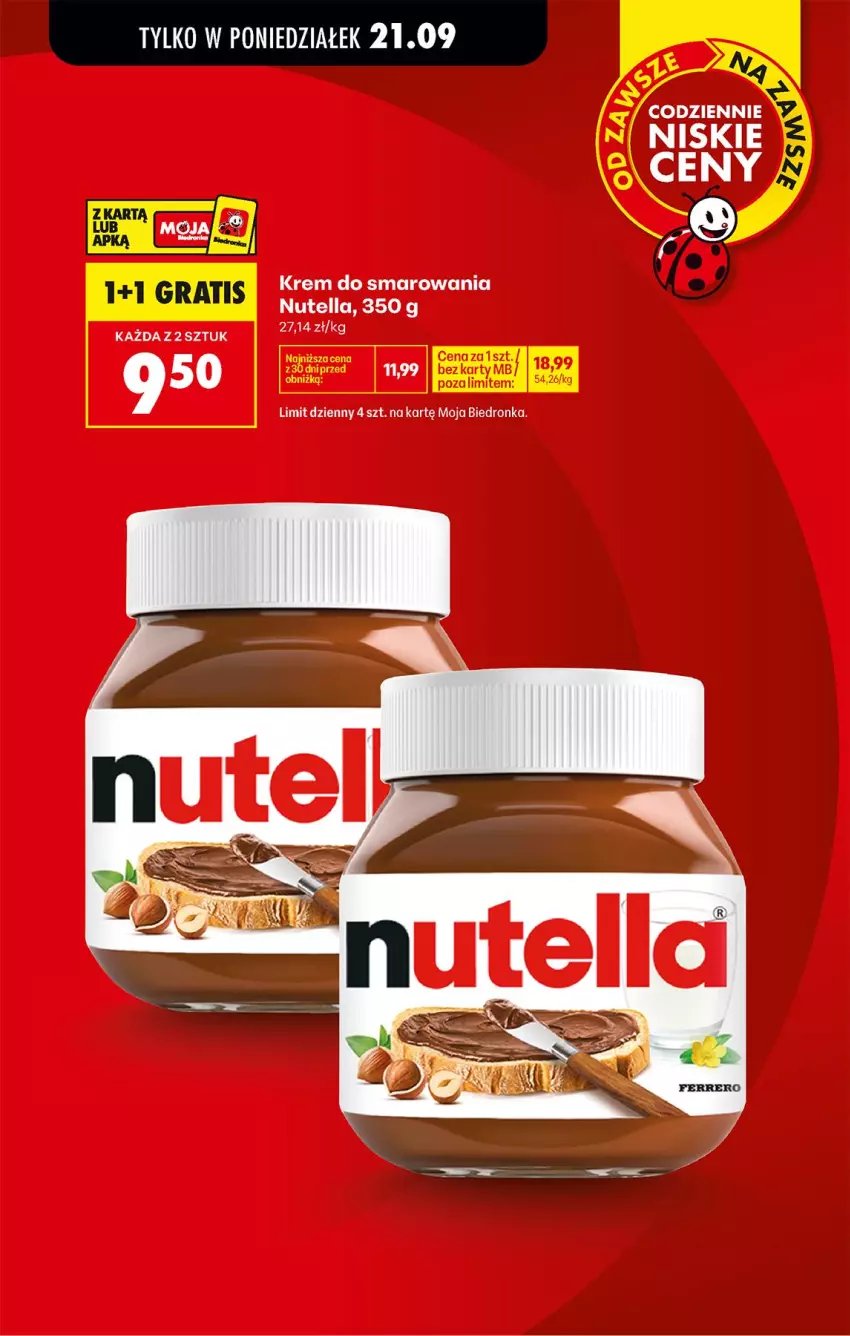 Gazetka promocyjna Biedronka - Od Poniedziałku - ważna 21.09 do 26.09.2026 - strona 5 - produkty: Gra, Nutella