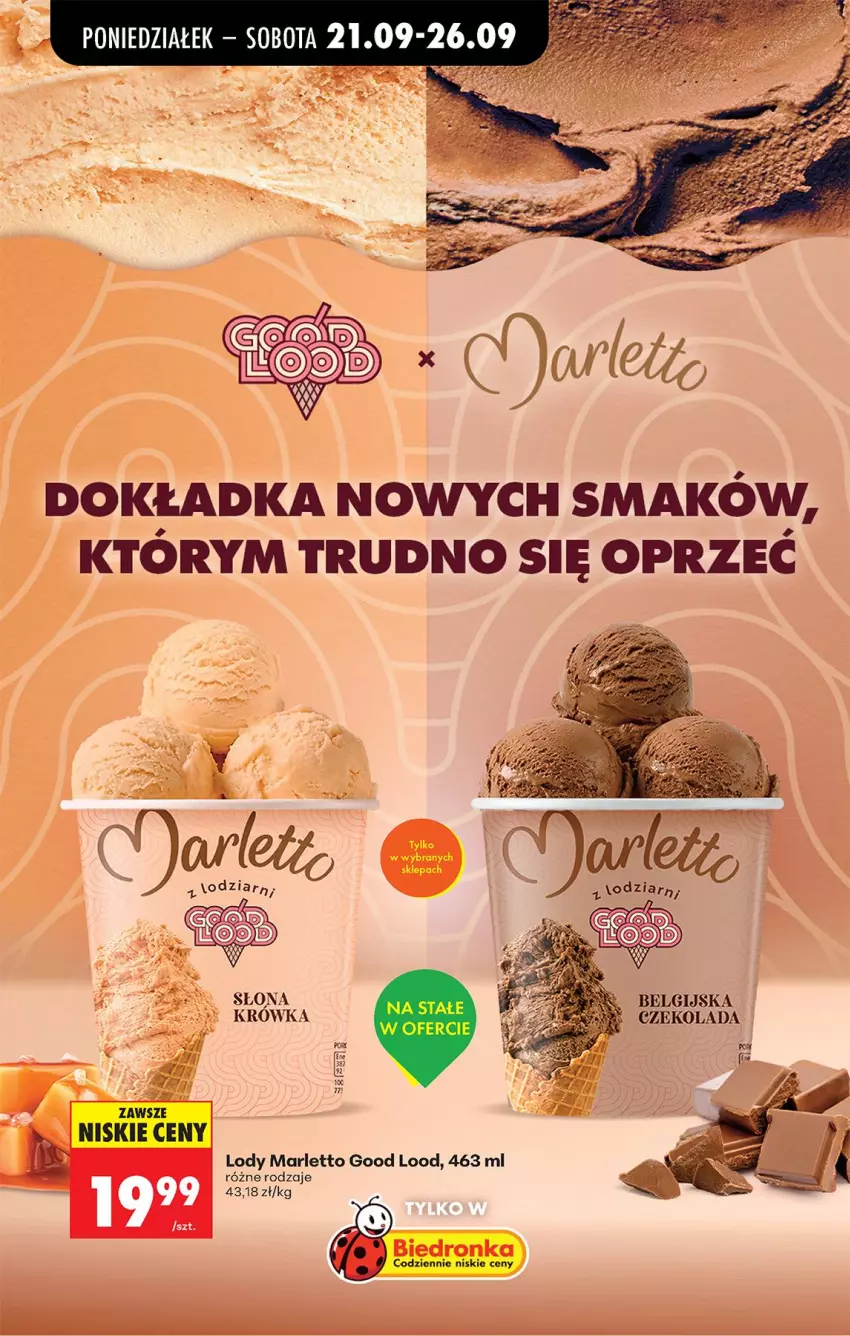 Gazetka promocyjna Biedronka - Od Poniedziałku - ważna 21.09 do 26.09.2026 - strona 64 - produkty: Czekolada, LG, Lody