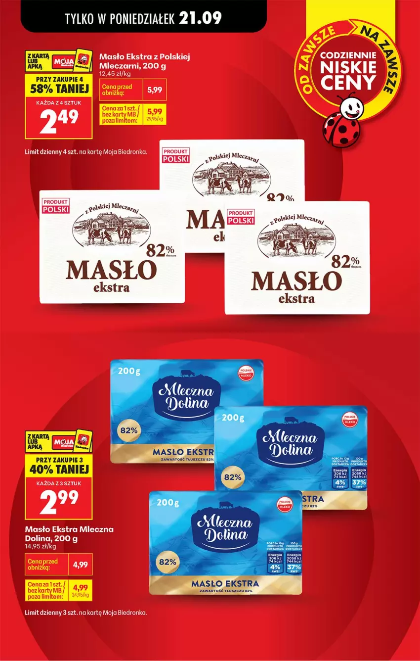 Gazetka promocyjna Biedronka - Od Poniedziałku - ważna 21.09 do 26.09.2026 - strona 7 - produkty: Fa, Masło, Por
