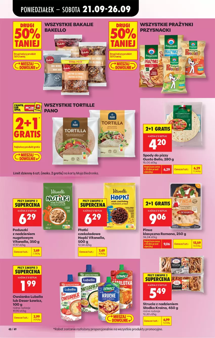 Gazetka promocyjna Biedronka - Od Poniedziałku - ważna 21.09 do 26.09.2026 - strona 76 - produkty: Bell, Bella, Deser, Gra, Lubella, Owsianka, Por, Przysnacki, Ser, Strucla, Tortilla