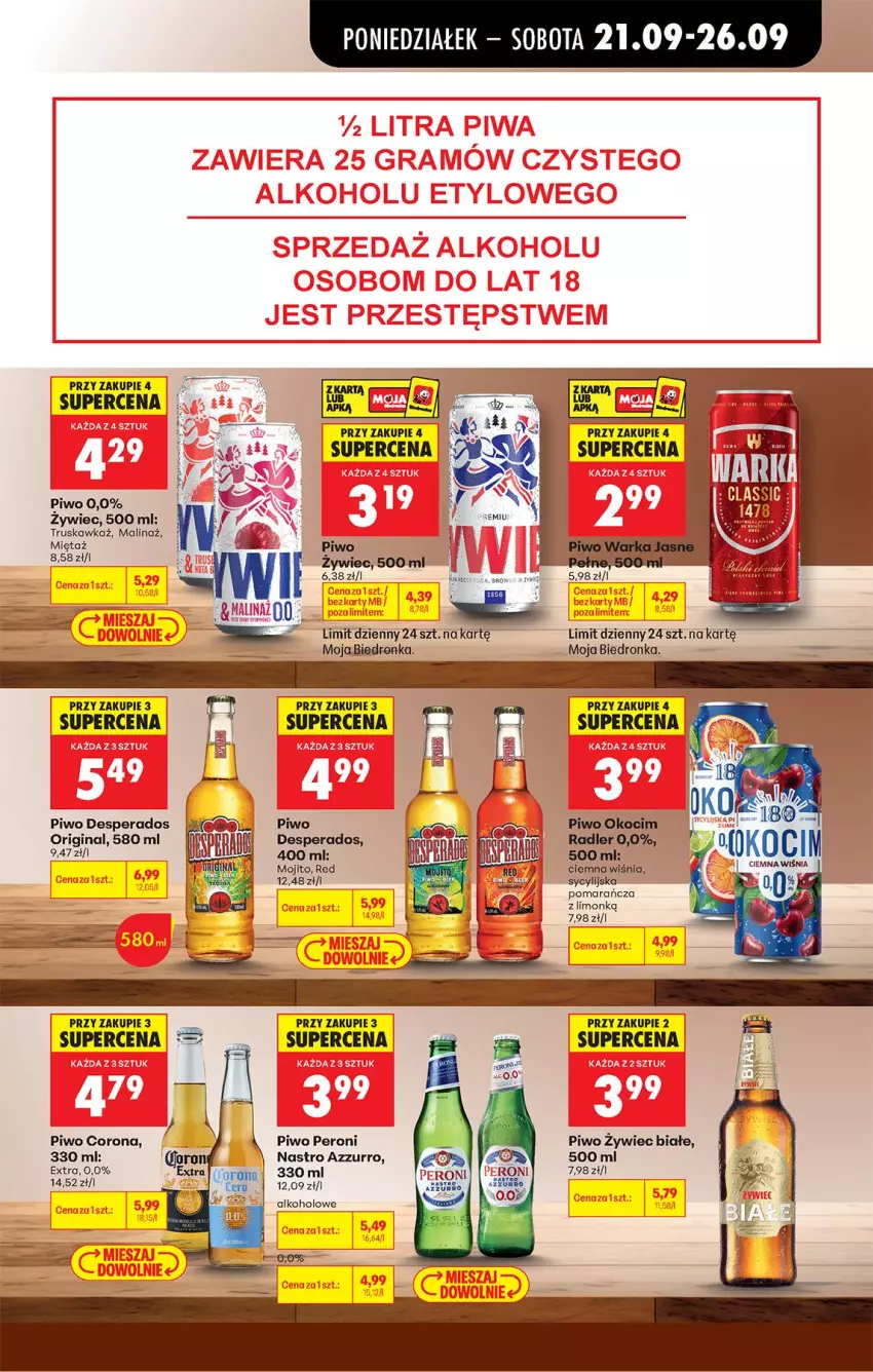 Gazetka promocyjna Biedronka - Od Poniedziałku - ważna 21.09 do 26.09.2026 - strona 83 - produkty: Desperados, Fa, Gin, Mięta, Piwo