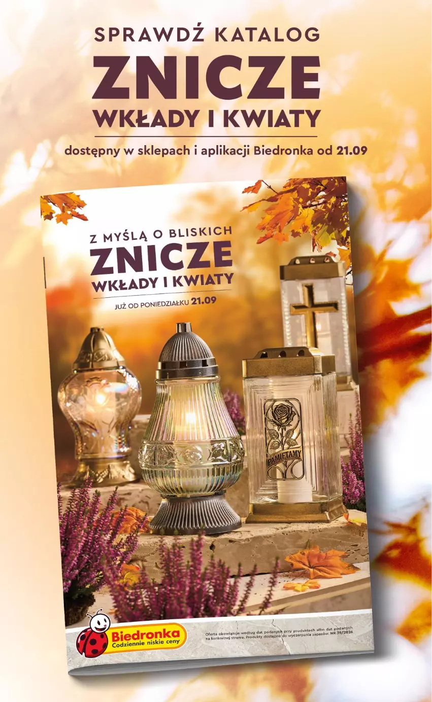 Gazetka promocyjna Biedronka - Od Poniedziałku - ważna 21.09 do 26.09.2026 - strona 98 - produkty: Kret, Znicz