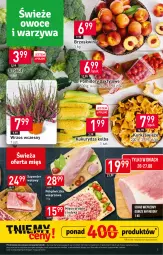 Gazetka promocyjna Stokrotka - Market - Gazetka - ważna od 30.08 do 30.08.2023 - strona 3 - produkty: Warzywa, Polędwiczka wieprzowa, Schab wieprzowy, Szponder wołowy, Brzoskwinie, Owoce, Pomidory, Mięso, Kukurydza