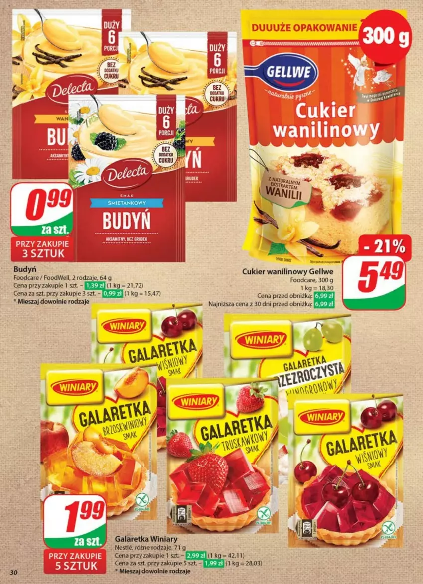Gazetka promocyjna Dino - ważna 21.05 do 26.05.2025 - strona 24 - produkty: Budyń, Cukier, Cukier wanilinowy, Gala, Galaretka, Sok, Winiary