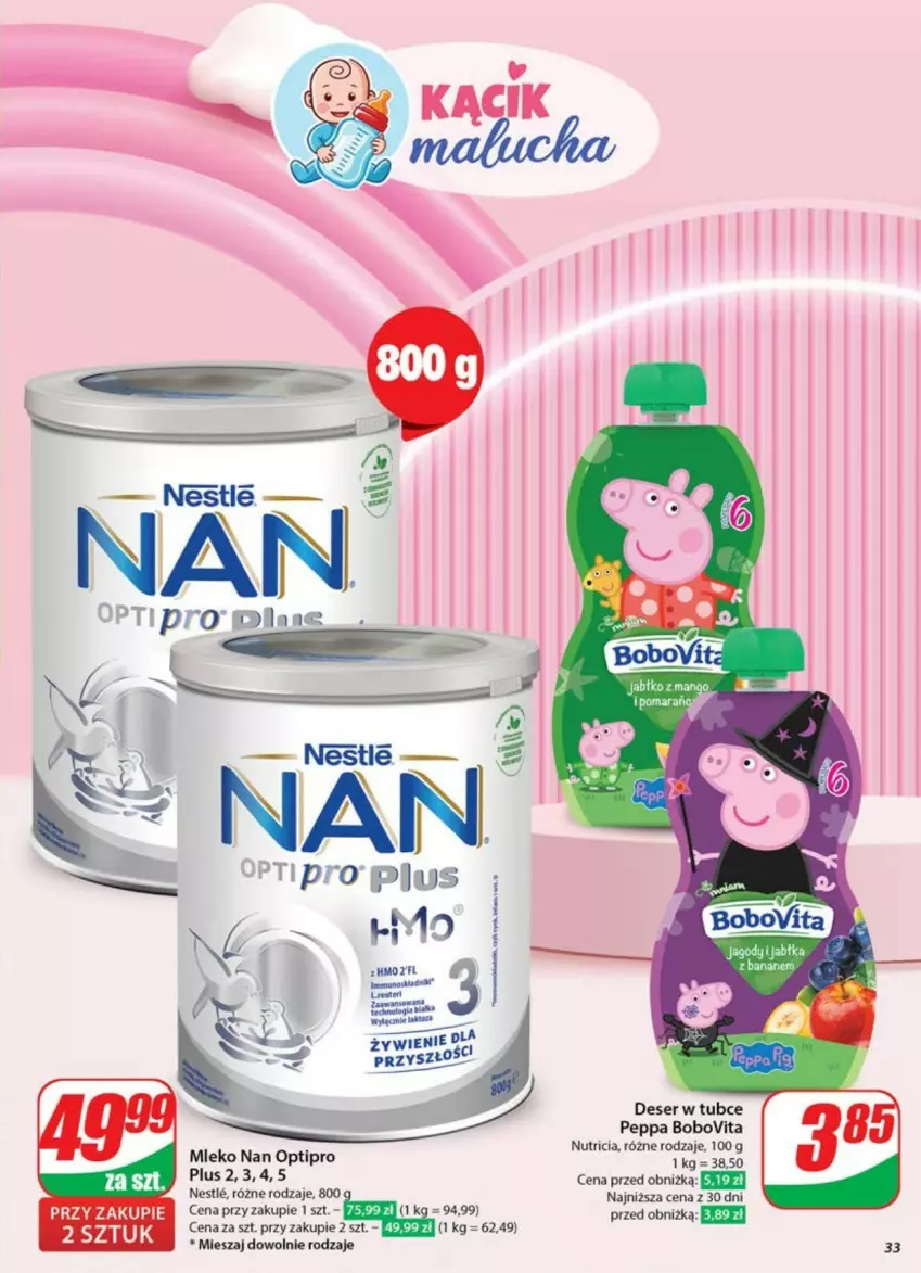 Gazetka promocyjna Dino - ważna 21.05 do 26.05.2025 - strona 27 - produkty: BoboVita, Deser, Jagody, Mango, Mleko, NAN Optipro, Ser